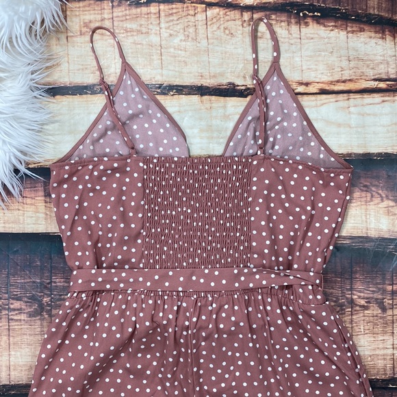 a new day Pink Mauve Polka Dot Jumpsuit - Picture 8 of 11